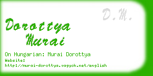 dorottya murai business card